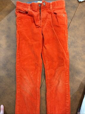 Mini Boden Orange Corduroy Pants Sz 8